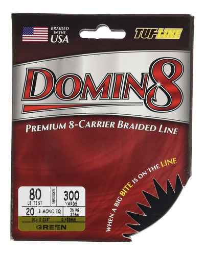 Tuf Line Domin8 300 Yd Linea Pesca