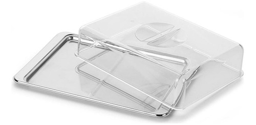 Porta Frios Aço Inox 27cm Com Divisória E Tampa Pop - Forma