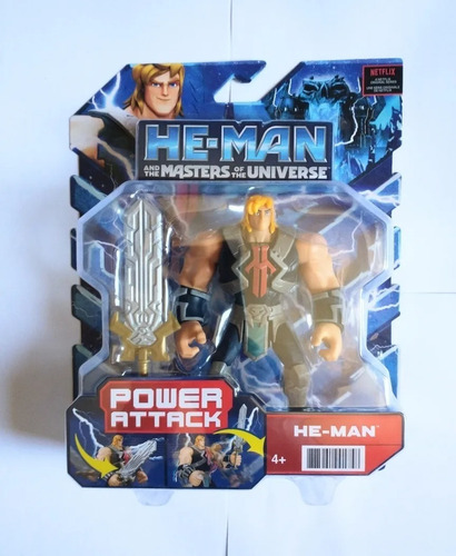 Heman Motu Power Attack Amos Del Universo Figura Netflix