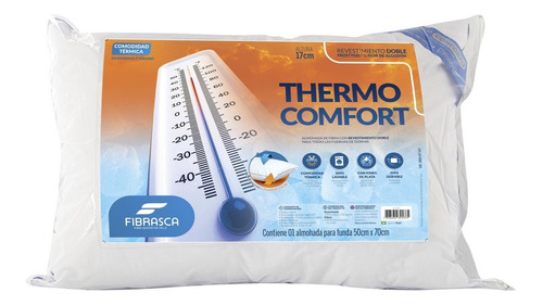 Almohada Fibrasca Thermo Confort Fibra Para Fundas 50x70cm