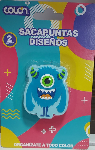 Sacapuntas Diseños Monster Inc De 2 Orificios