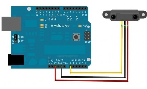 Imagen 7 de 9 de Sensor De Infrarrojo (ir) Sharp 10 -80 Cm Arduino - Pic