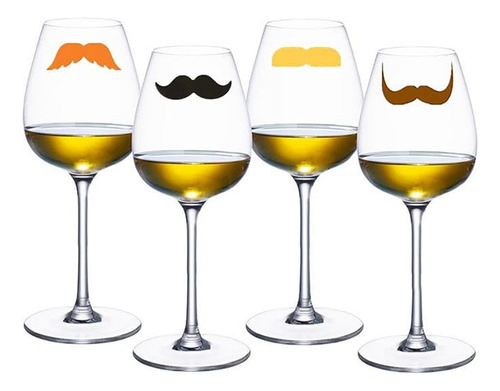 Marcadores De Copas De Vino De Silicona Para San Valentn Con
