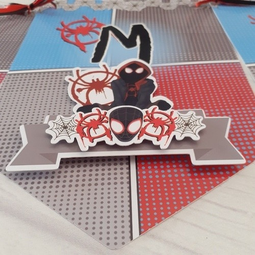 Banderines Personalizados 3d Miles Morales