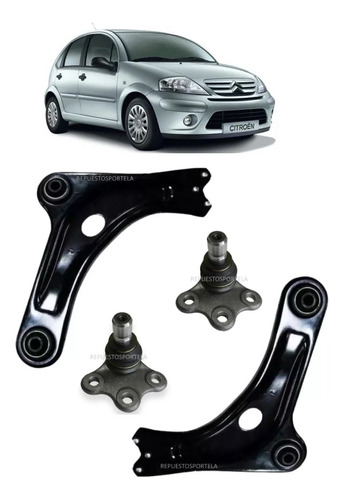 Kit X2 Parrilla De Suspension Delantera Citroen C3 2002-2012