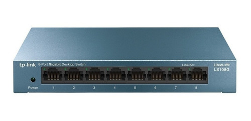 Switch Tp-link Gigabit Ethernet Ls108g, 8 Puertos 11.9 Mpps
