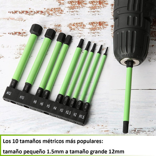 Puntas De Destornillador Allen Con Cabeza Hexagonal De 100 M