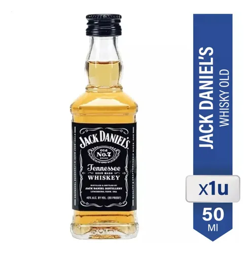 Whisky Miniatura Jack Daniels Nro 7 50ml Whiskey Botella