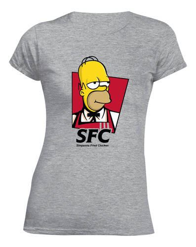 Camiseta Para Mujer Homer Sfc Los Simpson 