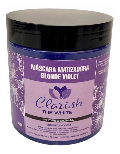 Mascara Matizadora Blonde Violet Clarish The White 500g