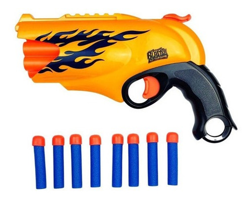 Imagem 4 de 7 de Brinquedo Infantil Supershot Lança Dardos Pistola Nerf