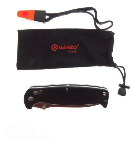 Gag7412bkws Ganzo Navaja G - Lock G10 Con Clip