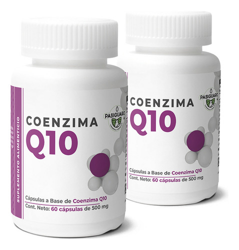 Coenzima Q10 60 Cápsulas De 500 Mg (duo Rinde 60 Días)