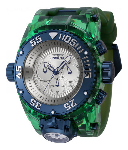 Relógio masculino Invicta 43115 azul escuro, verde