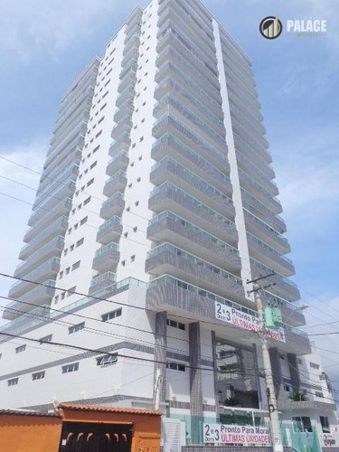 Apartamento Com 2 Dormitórios À Venda, 82 M² Por R$ 460.000,00 - Vila Assunção - Praia Grande/sp - Ap2452
