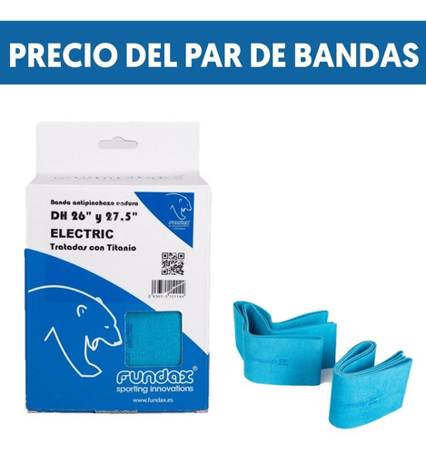 Pack 2 Bandas Antipinchazo Fundax 26 /27,5 +plus Electric Dh