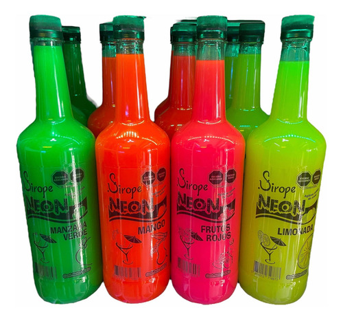Botella De 1 Lt De Sirope Neon, Elige  Tu Sabor...