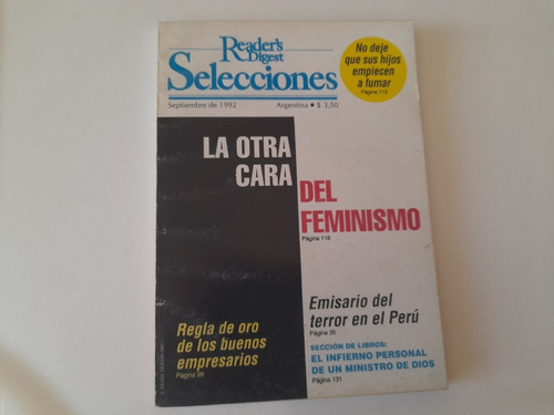 Revista Selecciones Del Readers Digest Setiembr 1992 Español