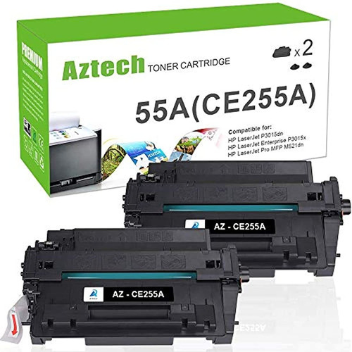 Aztech - Cartucho De Tóner Para Hp Ce255a 55a 55x Ce255x