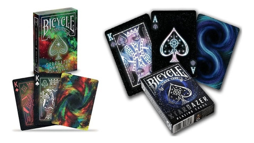 Pack 2 Cartas Stargazer + Nebula Bicycle Baraja Poker Promo