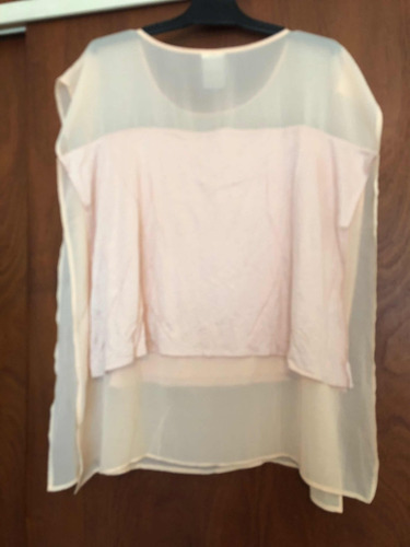 Remera Zara Algodón Y Gasa