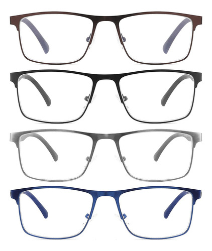 4-pack Blue Light Blocking Reading Glasses For Men Stylish M