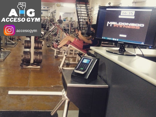 Sistema Ingreso Gym Con Lector De Huella Digital Incluido