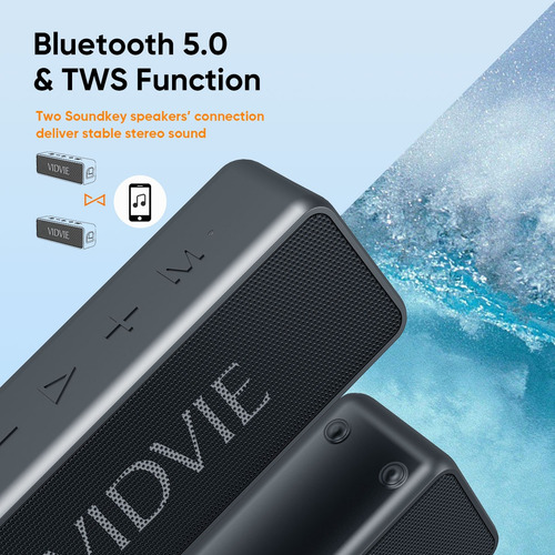 Parlante Vidvie Sp914 Resistente Al Agua Ipx7 Bluetooth