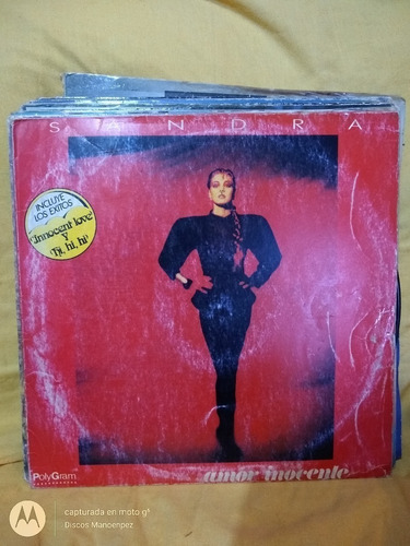 Vinilo Sandra Amor Inocente Si3