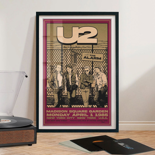 Cuadro 60x40 Rock - U2 - Poster 