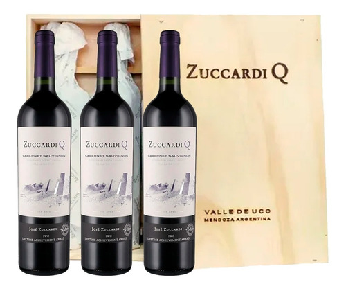 Vino Zuccardi Q Cabernet Sauvignon 2015 Tinto 750ml Caja X3