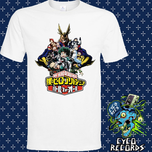 Imagen 2 de 3 de My Hero Academy - Blanca - Animacion - Polera- Cyco Records