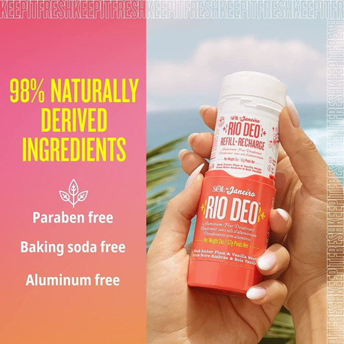 Sol De Janeiro Desodorante Libre De Aluminio Fragancia Cheirosa
