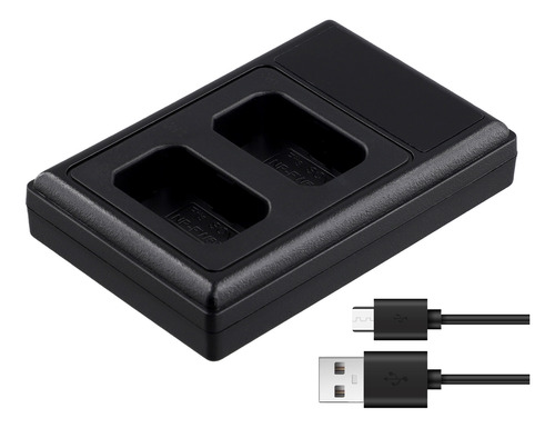 Cargador De Batería Dual Usb Lcd Para Cámara Np-fw50/bn1/bx1