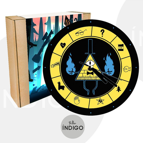 Reloj  Gravity Falls + Empaque Personalizado  Artesanal