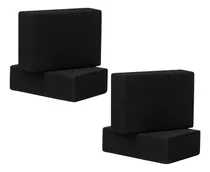 Comprar 4 Pzas Bloque Para Yoga Pilates Block Fitness Brick Color Negro