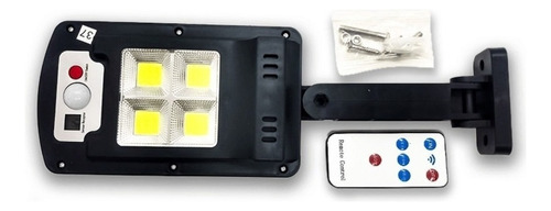 Luminaria Externa Refletor De Led E Painel Solar Com Sensor