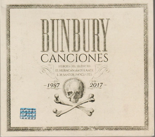 Enrique Bunbury  Canciones 1987-2017 Cd Triple Nuevo