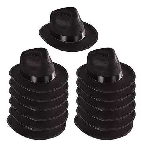 Sombrero de copa, de fieltro negro, sombreros de fiesta divertidos