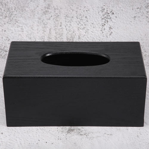 Caja De Pañuelos Rectangular De Madera Natural Elegance Wood