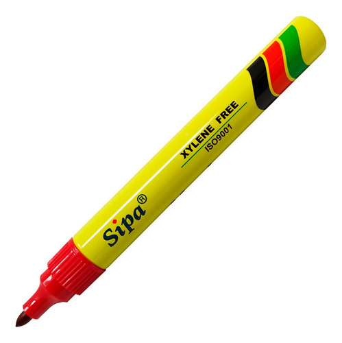 Marcador Permanente Sipa Marker Punta Bala 2.5 Mm 10 Pzs