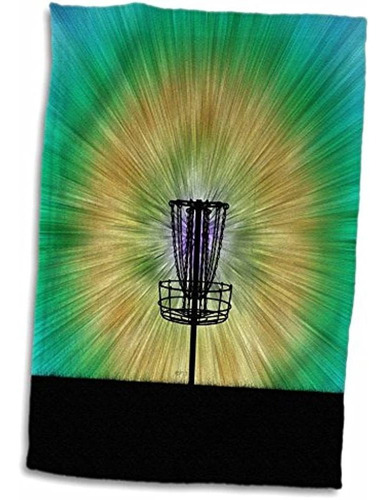 ~?3d Rose Colorful Disc Golf Tie Dye Basket Design Twl_17345