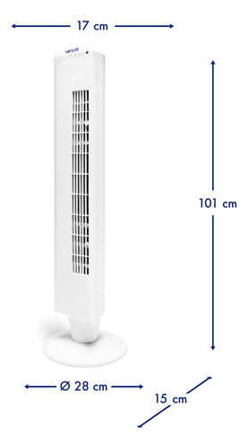 Ventilador Torre Blanco C/control Remoto Vt06r Airolite