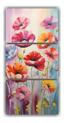 45x90cm Hermoso Arte Gráfico De Amapolas En Colores Arcoír