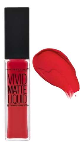 Vivid Matte Liquid Labiales Maybelline Orange Shot 30