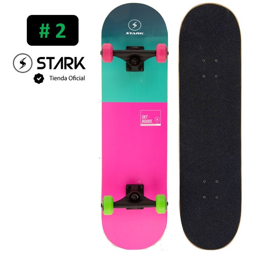 Imagen 2 de 10 de Skate Profesional Stark Maple Canadiense Truck Aluminio New