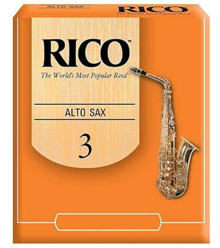Pack X 10 Caña Para Saxo Alto N° 3 Rico Rja1030