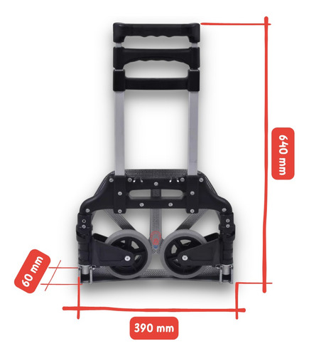 Carrinho De Mao Dobravel Reforçado P/ Carga Até 70kg