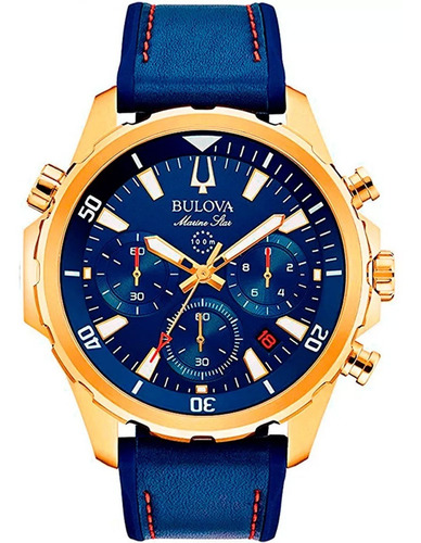 Relógio Bulova Masculino Esportivo Marine Star 97b168 Nfe