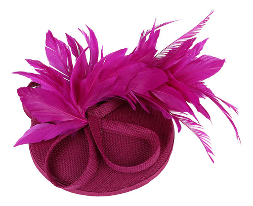 Gorro O Feather Fascinators Para Mujer Con Forma De Flor, Bo